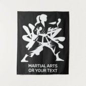 Custom Text & Color Martial Arts Wandteppich (Vorderseite)
