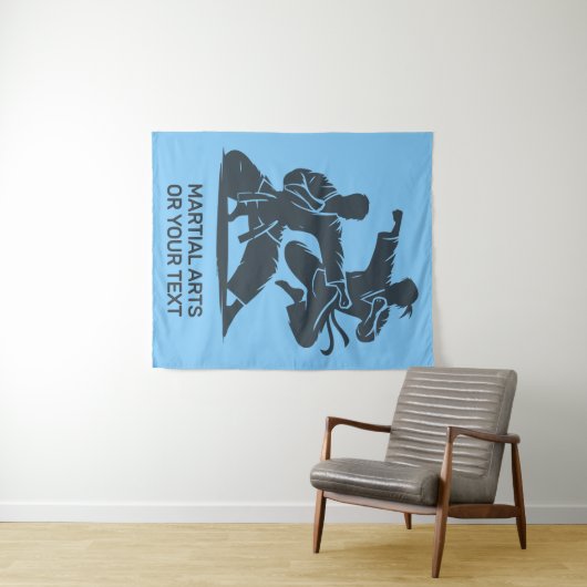 Custom Text & Color Martial Arts Wandteppich (Beispiel (Horizontal))