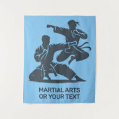Custom Text & Color Martial Arts Wandteppich (Vorderseite)