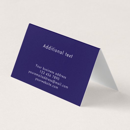 Custom Text Cool Modern Nebula Personalized  Visitenkarten (Rückseite)