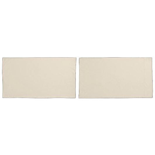 Custom Text CreamPillowcases – Personalized Match Kissenbezug (Vorderseite-Set)