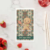 Custom text Crumbly Christmas Kundgebung Gingerbre Serviette (Beispiel)