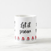 Custom Text Cute Little Snowduck | Snowman winter Kaffeetasse (Mittel)