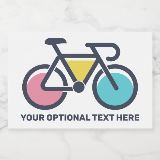Custom Text Cycling Lebensmitteletikett (Einzelnes Label)
