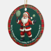 🎾🎄Custom text, Deck the Court Keramik Ornament (Links)