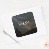 Custom Text Dream Big Galaxy Stars & Space Sticker (Umschlag)