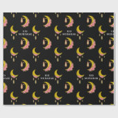 Custom Text Eid al-Fitr Mubarak Geschenkpapier (Flach)