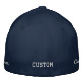 Custom Text Embroidered Baseball Cap Personalized Bestickte Baseballkappe (Rückseite)