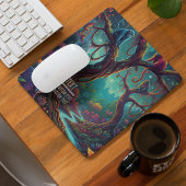Custom Text Enchanted Jungle Monkeys Vibrant Mousepad