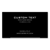 CUSTOM TEXT - Erstellen Sie Ihr eigenes Minimalist Magnetische Visitenkarte (Vorderseite)