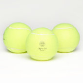 Custom Text Established Tennis Ball Brand Design (Multi)