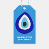 Custom Text Evil Eye Nazar Amulet Geschenkanhänger (Vorderseite)