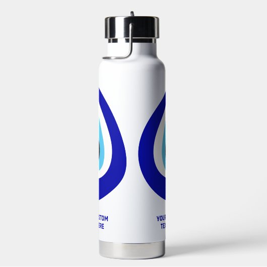 Custom Text Evil Eye Nazar Amulet Trinkflasche (rechts)