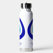 Custom Text Evil Eye Nazar Amulet Trinkflasche (Links)