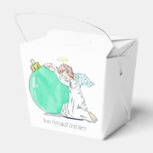 Custom Text Feed Box von Christmas Angel Geschenkschachtel (Rückseite)