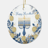 Custom text Festival of Lights Harmony Keramik Ornament (Links)