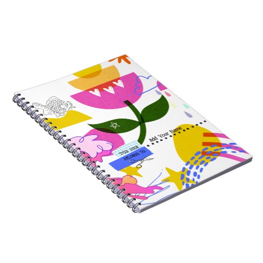 CUSTOM TEXT - Fettformatierung mit Blume Notizblock (Rechte Seite)