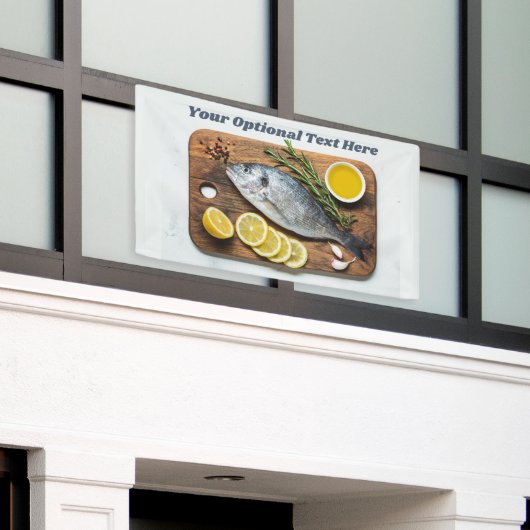 Custom Text Fish Dorado Banner (Äußeres Gebäude)