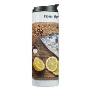 Custom Text Fish Dorado Thermosbecher