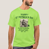 Custom Text Foto, Irish Roots St Patrick's Day 05 T-Shirt (Vorderseite)