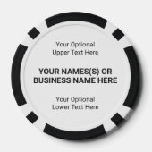 Custom Text Free Martini Pokerchips (Rückseite)