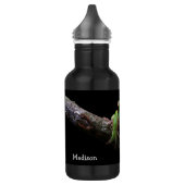 Custom Text Frosch Edelstahl Wasserflasche (Links)