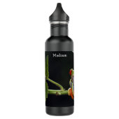 Custom Text Frosch Edelstahl Wasserflasche Edelstahlflasche (Links)