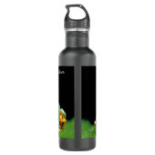 Custom Text Frosch Edelstahl Wasserflasche Edelstahlflasche (Rückseite)