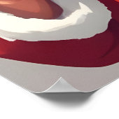 Custom Text Funny Betrunken Santa Poster (Ecke)