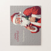 Custom Text Funny Betrunken Santa Puzzle (Vertikal)