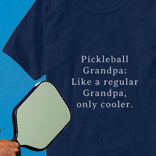Custom Text Funny Grandpa Pickleball T-Shirt