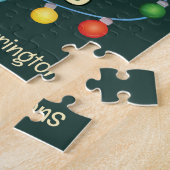 Custom Text Funny Lit Weihnachtsbaum Puzzle (Seite)
