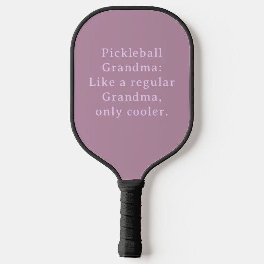 Custom Text Funny Oma Pickleball Schläger (Rückseite)