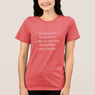 Custom Text Funny Oma Pickleball Tri-Blend Shirt
