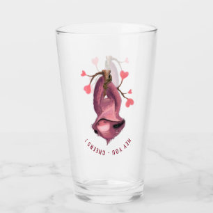 Custom Text - Funny Romantic Sloth - Chefs Glas