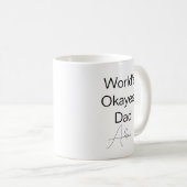 Custom Text Funny Spaß World's passendster Vater-K Kaffeetasse (VorderseiteRechts)