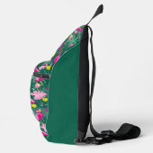 Custom text Funny Tropical pickleball Crossbody Bag (Rechts)