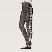 CUSTOM-TEXT für den schimmernden Cavern Brown Jewe Leggings (Links)