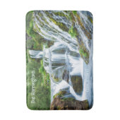 Custom Text Gjain Waterfall, Island Badematte (Vorderseite Vertikal)