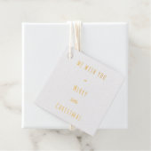 Custom Text Gold Red Frohe kleine Weihnachten Geschenkanhänger (Mit Box)