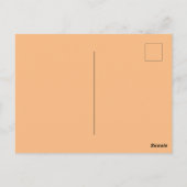 Custom Text Gorgeous Orange Wild Tiger Gold Sunset Postkarte (Rückseite)