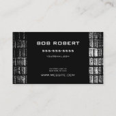 CUSTOM TEXT - Graue Steine Visitenkarte (Rückseite)