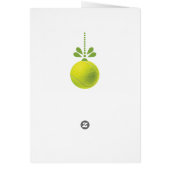 Custom text green Tennis bauble Christmas (Hinten)