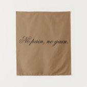Custom text | gym motivation | And Light Brown, Wandteppich (Vorderseite)