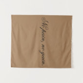 Custom text | gym motivation | And Light Brown, Wandteppich (Vorderseite (Horizontal))