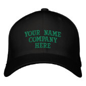 Custom Text Hat Embroidered Baseball Cap Template Bestickte Baseballkappe (Vorderseite)
