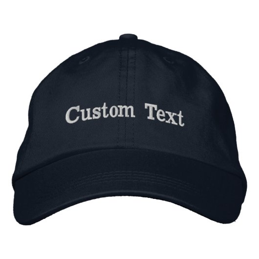Custom Text Hat Personalized Name Cap Embroidered Bestickte Baseballkappe (Vorderseite)