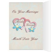 Custom Text Hochzeitskarte (Innen (Links))