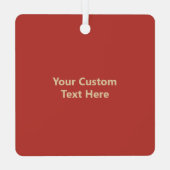 Custom Text Ibiza, Spanien Reiseplakat Ornament Aus Metall (Rückseite)