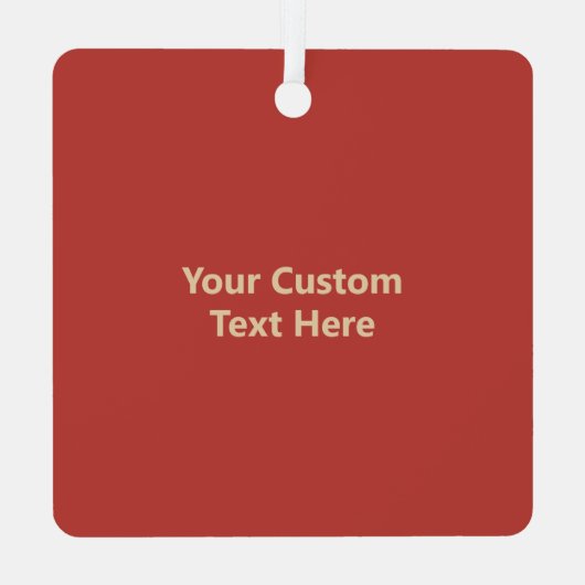 Custom Text Ibiza, Spanien Reiseplakat Ornament Aus Metall (Rückseite)